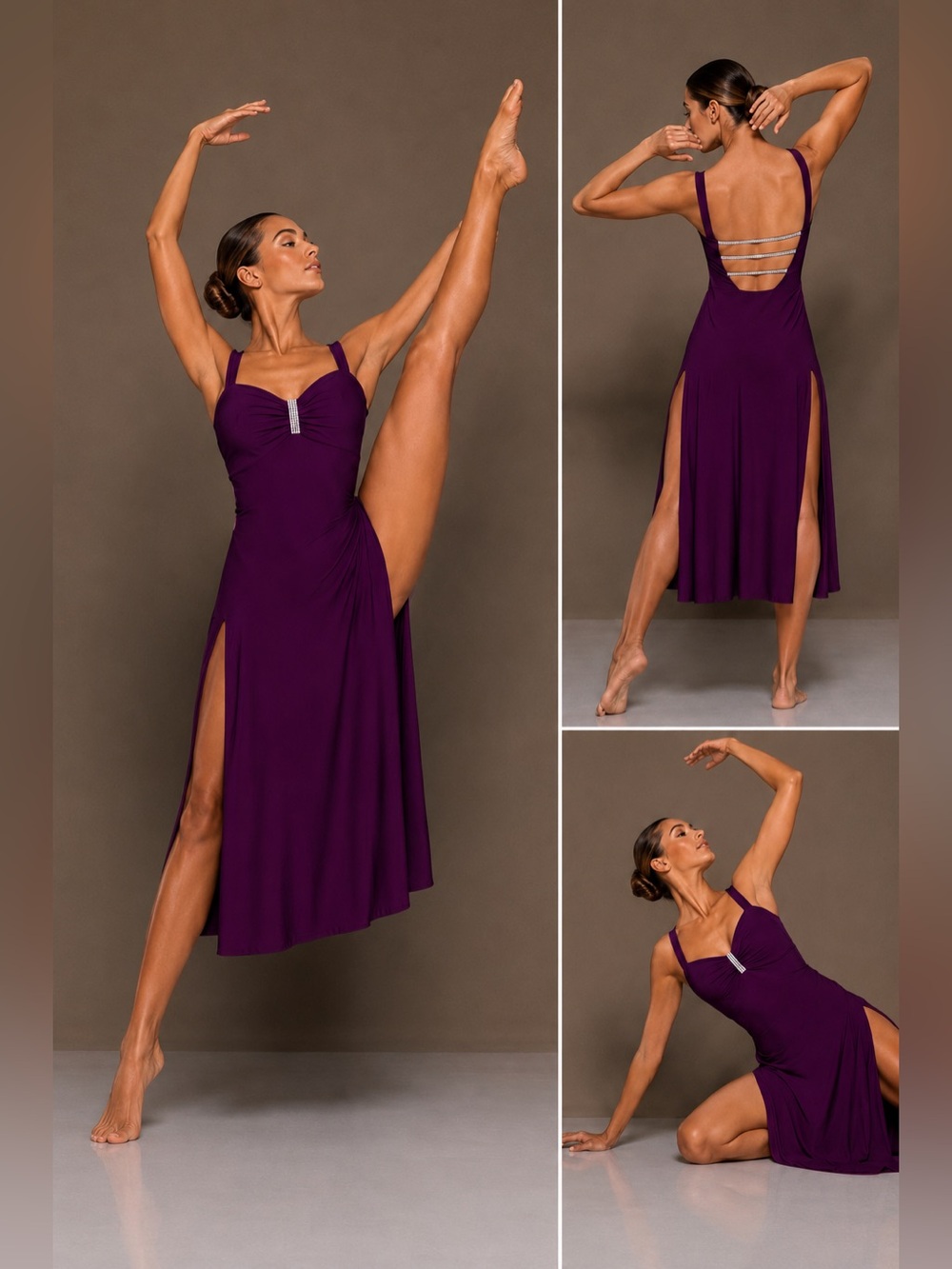 Kelle dance lyrical costume purple maxi lyrical dress FIRE BURNS BRIGHT 8453 XLA